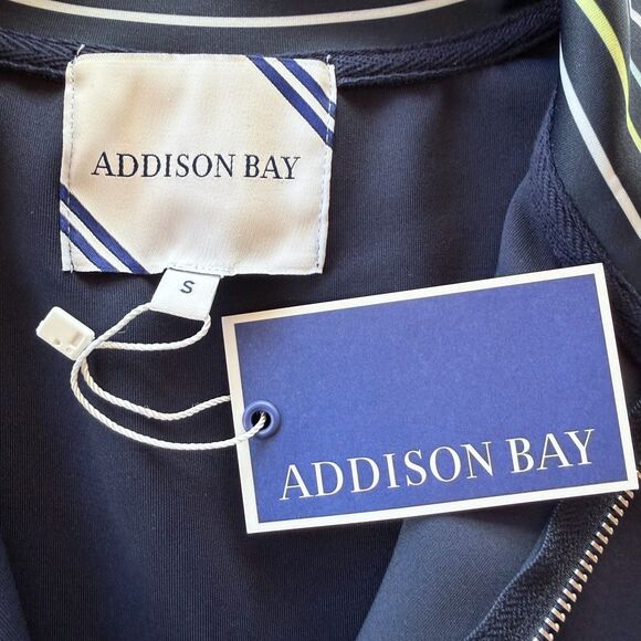 NEW Addison Bay Poplar Quarter Zip Pullover in Navy, Matcha & Light Blue Size S - Picture 7 of 12
